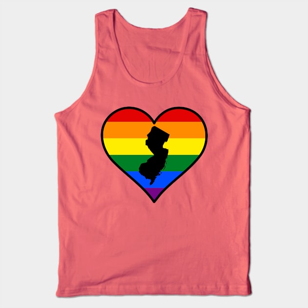 New Jersey Gay Pride Heart Tank Top by fearcity